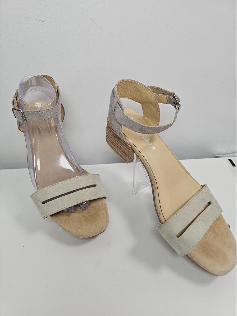 Matisse  Open-Toe Block Heel Sandals with Ankle Strap